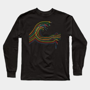 Great Wave for Electronic Musician and Synthesizer player Long Sleeve T-Shirt